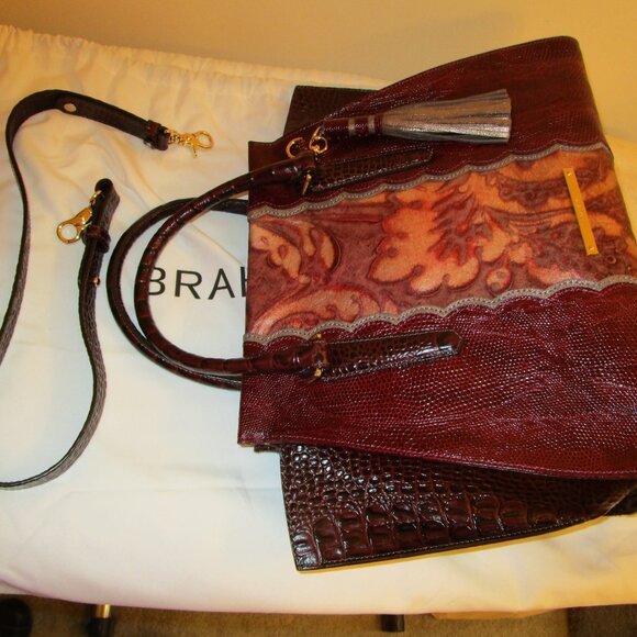 Brahmin  Priscilla  Red Verona Satchel - Picture 11 of 11